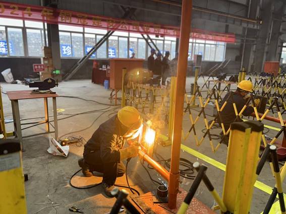 公司舉辦電焊工、電工技術(shù)比武